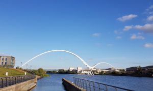 L'Infinity Bridge, dans la ville de Stockton-on-Tees